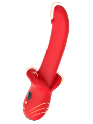 Vibromasseur Rouge Ultra-Souple KISS – USK-V35