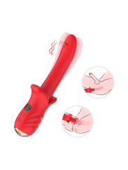 Vibromasseur Rouge Ultra-Souple KISS – USK-V35