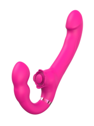Vibromasseur ROSEA Strap-on Triple Action Télécommandé - SAV190