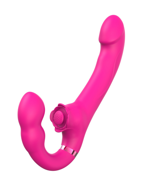 Vibromasseur ROSEA Strap-on Triple Action Télécommandé - SAV190