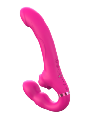 Vibromasseur ROSEA Strap-on Triple Action Télécommandé - SAV190