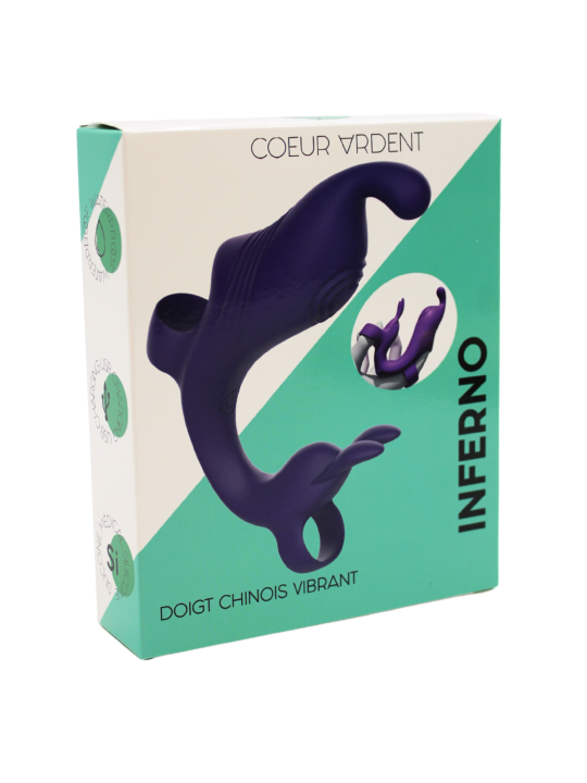 Doigt Vibrant à Double Moteur INFERNO - BQ249