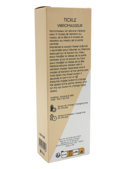 Vibromasseur TICKLE Double Stimulation – USK-V30