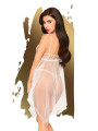 Nuisette et string assorti Blanc Naughty doll - PH0083WHT