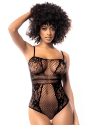 Body résille noire - MAL1103BLK