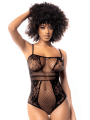 Body résille noire - MAL1103BLK