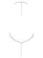 Top bijou doré à chaînes  strass - R24505266001