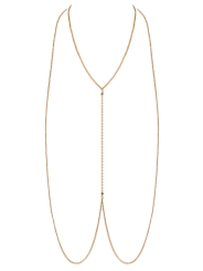 Chaîne de corps dorée avec strass - R24505006001