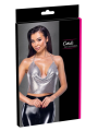 Top métallisé argenté à chaînes - R24504966001