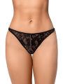 String sexy en dentelle avec chaînes Mapalé - MAL133BLK