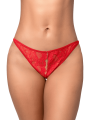 String sexy en dentelle avec chaînes Mapalé - MAL133RED