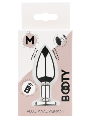 Plug vibrant acier inoxydable anal taille M avec télécommande, USB - RY-207-M