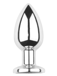 Plug vibrant acier inoxydable anal taille M avec télécommande, USB - RY-207-M