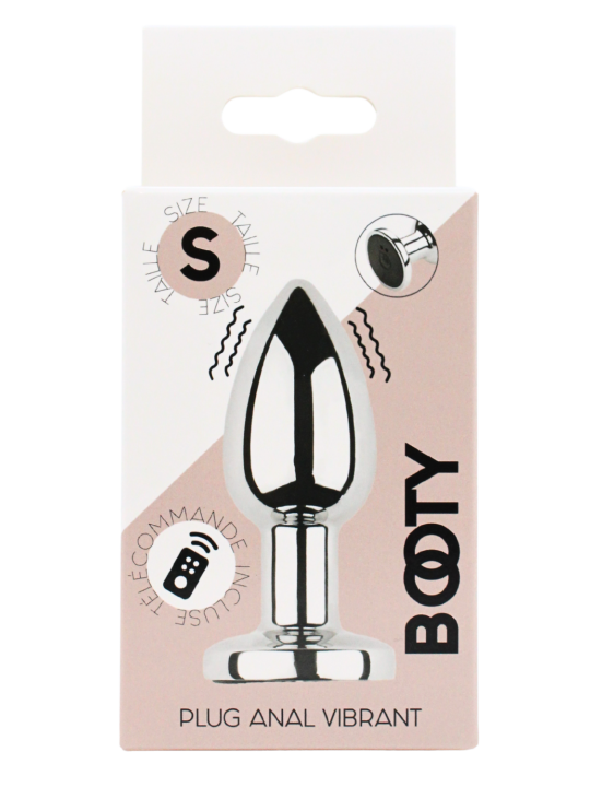 Plug vibrant acier inoxydable anal taille S avec télécommande, USB - RY-207-S