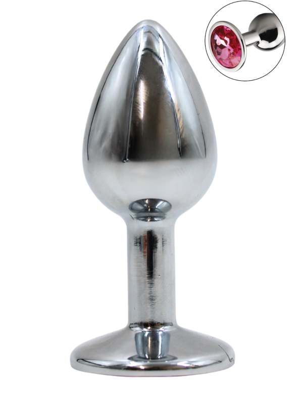 Plug bijou en aluminium bijou rose Small - RY-001PNK