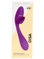 Stimulateur Clitoridien avec langue  Vibromasseur Point G 2-en-1 DISA Violet Cœur Ardent - WS-NV025