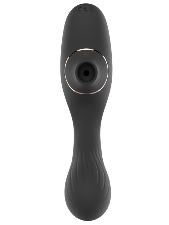 Stimulateur Clitoridien  Vibromasseur Point G 2-en-1 DINA Noir - WS-NV017BLK