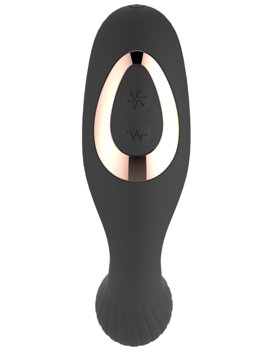 Stimulateur Clitoridien  Vibromasseur Point G 2-en-1 DINA Noir - WS-NV017BLK