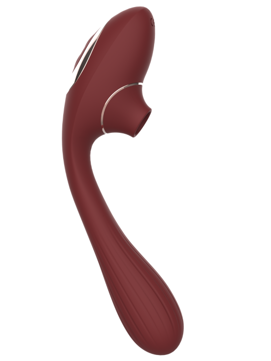 Stimulateur Clitoridien  Vibromasseur Point G 2-en-1 DINA Bordeaux - WS-NV017WIN