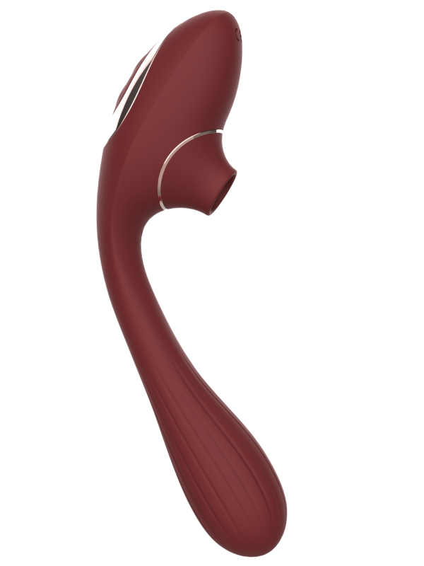 Stimulateur Clitoridien  Vibromasseur Point G 2-en-1 DINA Bordeaux - WS-NV017WIN