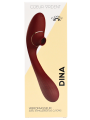 Stimulateur Clitoridien  Vibromasseur Point G 2-en-1 DINA Bordeaux - WS-NV017WIN