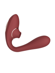 Stimulateur Clitoridien  Vibromasseur Point G 2-en-1 DINA Bordeaux - WS-NV017WIN