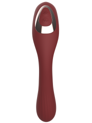 Stimulateur Clitoridien  Vibromasseur Point G 2-en-1 DINA Bordeaux - WS-NV017WIN