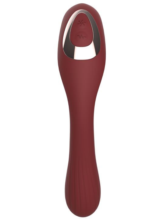 Stimulateur Clitoridien  Vibromasseur Point G 2-en-1 DINA Bordeaux - WS-NV017WIN