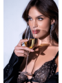 Ensemble en dentelle noire deux pièces avec strass - Mapalé