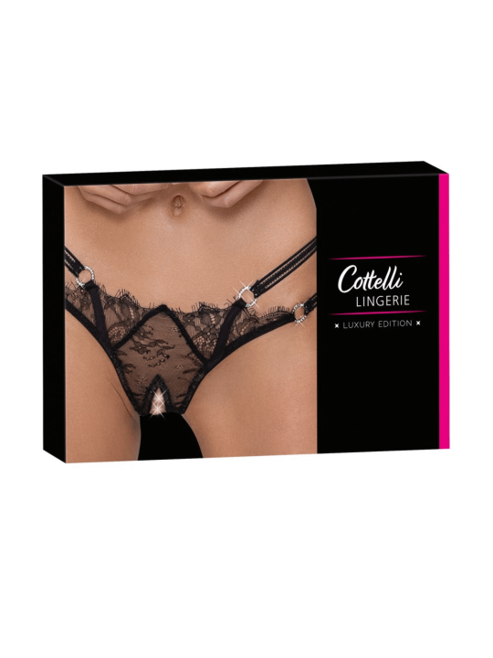 String ouvert en dentelle avec strass - Cottelli