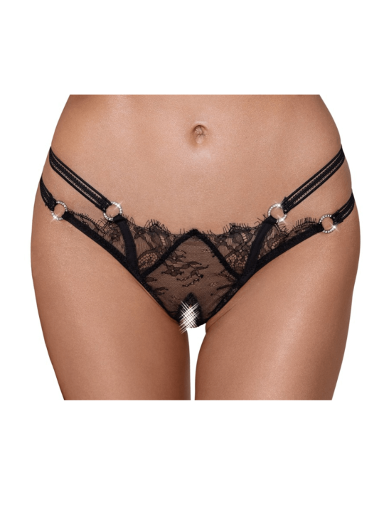 String ouvert en dentelle avec strass - Cottelli