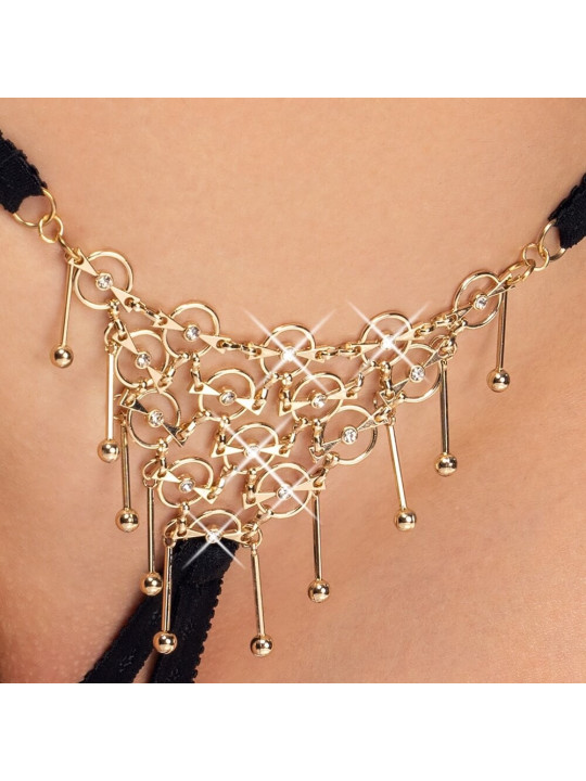 String bijou ouvert noir - Cottelli