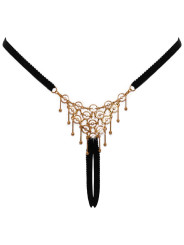 String bijou ouvert noir - Cottelli