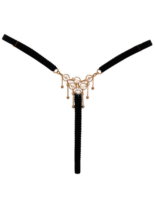 String bijou ouvert noir - Cottelli