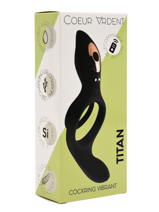 TITAN – Cockring Vibrant Télécommandé