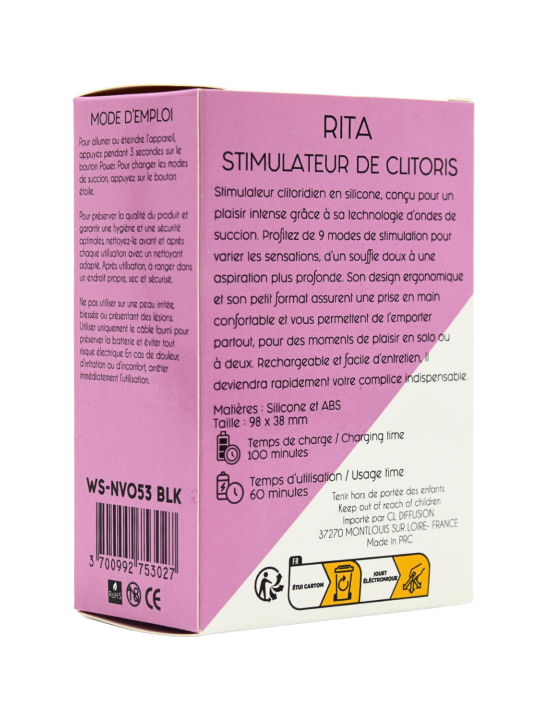RITA – Stimulateur Clitoridien à Ondes de Succion