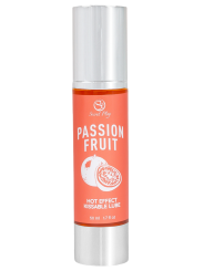 2 en 1 Lubrifiant et huile de massage fruit de la passion chauffant