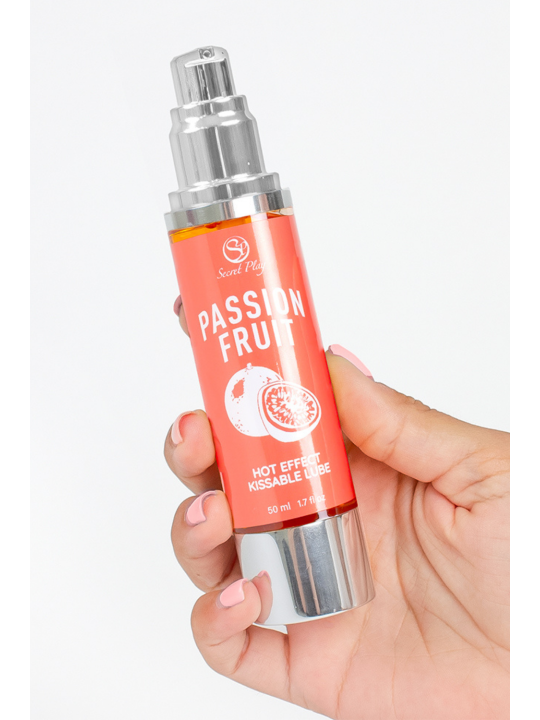 2 en 1 Lubrifiant et huile de massage fruit de la passion chauffant