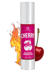 2 en 1 Lubrifiant et huile de massage cerise chauffant