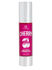 2 en 1 Lubrifiant et huile de massage cerise chauffant