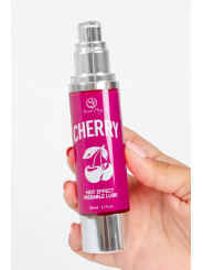 2 en 1 Lubrifiant et huile de massage cerise chauffant