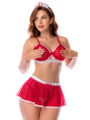 Ensemble infirmière lingerie noir avec jupe – Mapalé