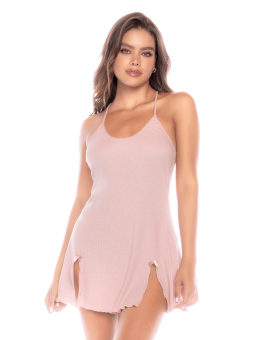 Nuisette rose côtelé confort intemporel– Mapalé