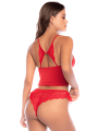 Ensemble 2 pièces rouge dentelle élégance classique – Mapalé