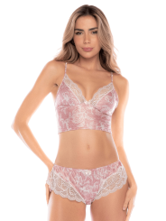 Ensemble 2 pièces rose dentelle confort et sensualité – Mapalé