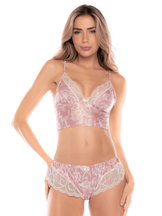 Ensemble 2 pièces rose dentelle confort et sensualité – Mapalé