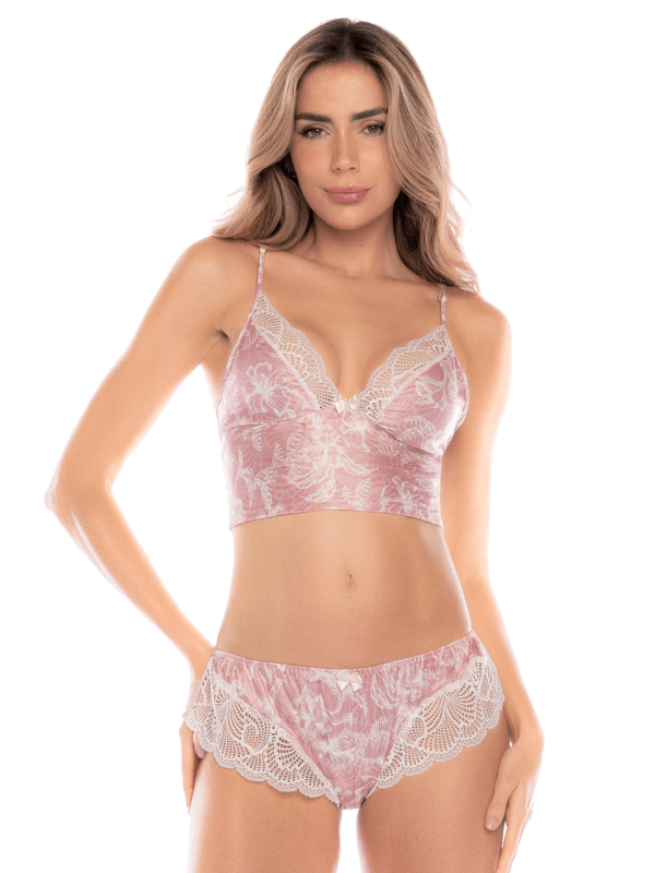 Ensemble 2 pièces rose dentelle confort et sensualité – Mapalé