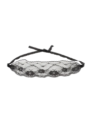 Masque pour les yeux en dentelle noire avec lien à nouer - Cottelli