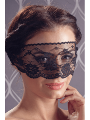 Masque pour les yeux en dentelle noire avec lien à nouer - Cottelli