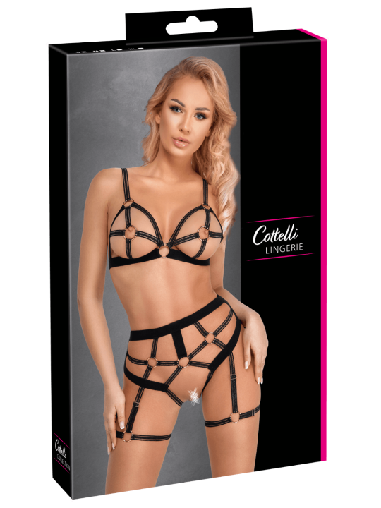 Ensemble lingerie harnais ouvert - Cottelli